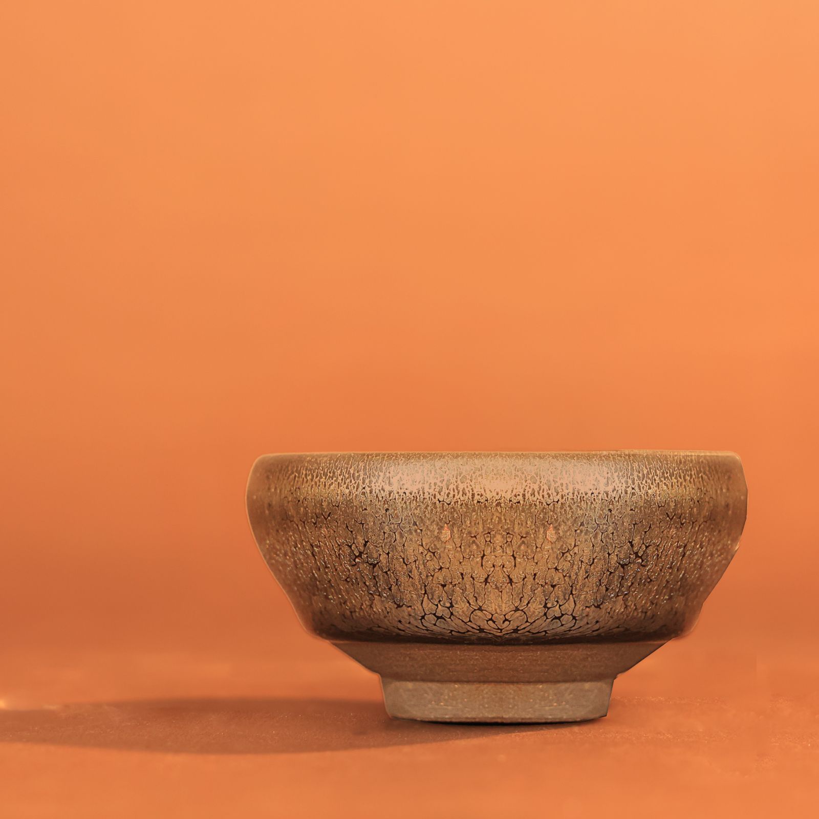 新品未使用！】抹茶碗茶道高級茶碗お茶茶道具オレンジアンティーク