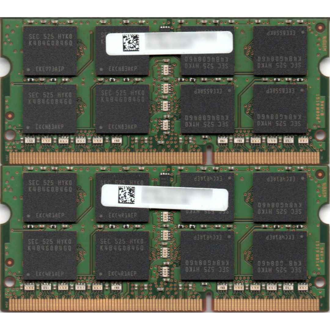 DDR3 8GB x 2枚 合計16GB ノートPC用】＜動作確認済品＞SAMSUNG 低電圧