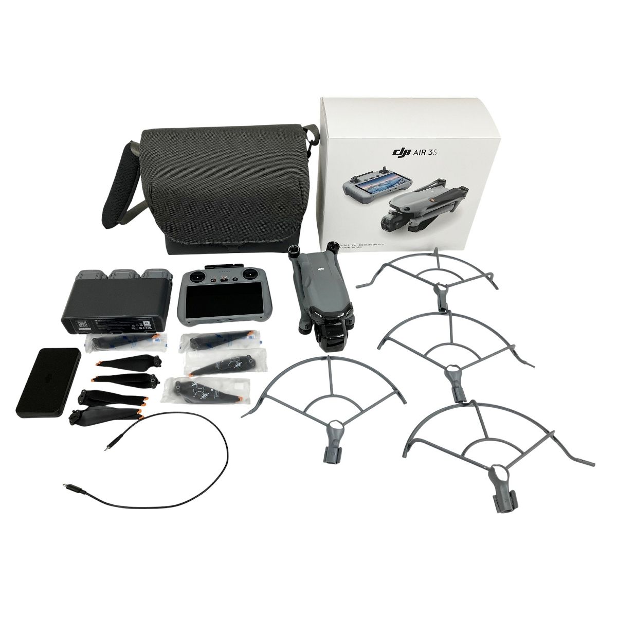 DJI Air 3S Fly Moreコンボ DJI RC 2 プロペラガード付属 ドローン WA2343 O10480457
