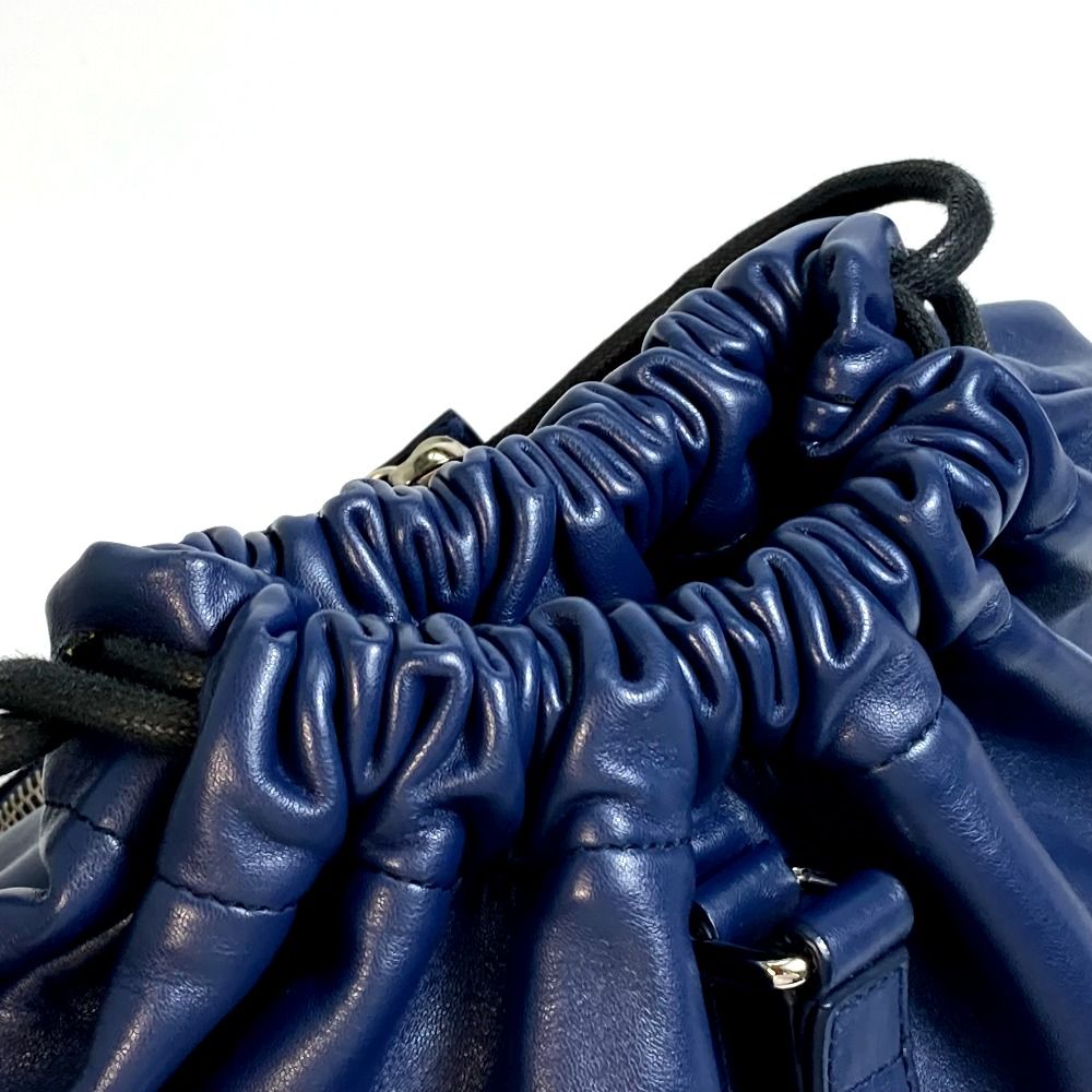 ジルサンダー ネイビー　リュック　バックパック　レザー 中古・古着通販】JIL SANDER (ジルサンダー) レザーバックパック