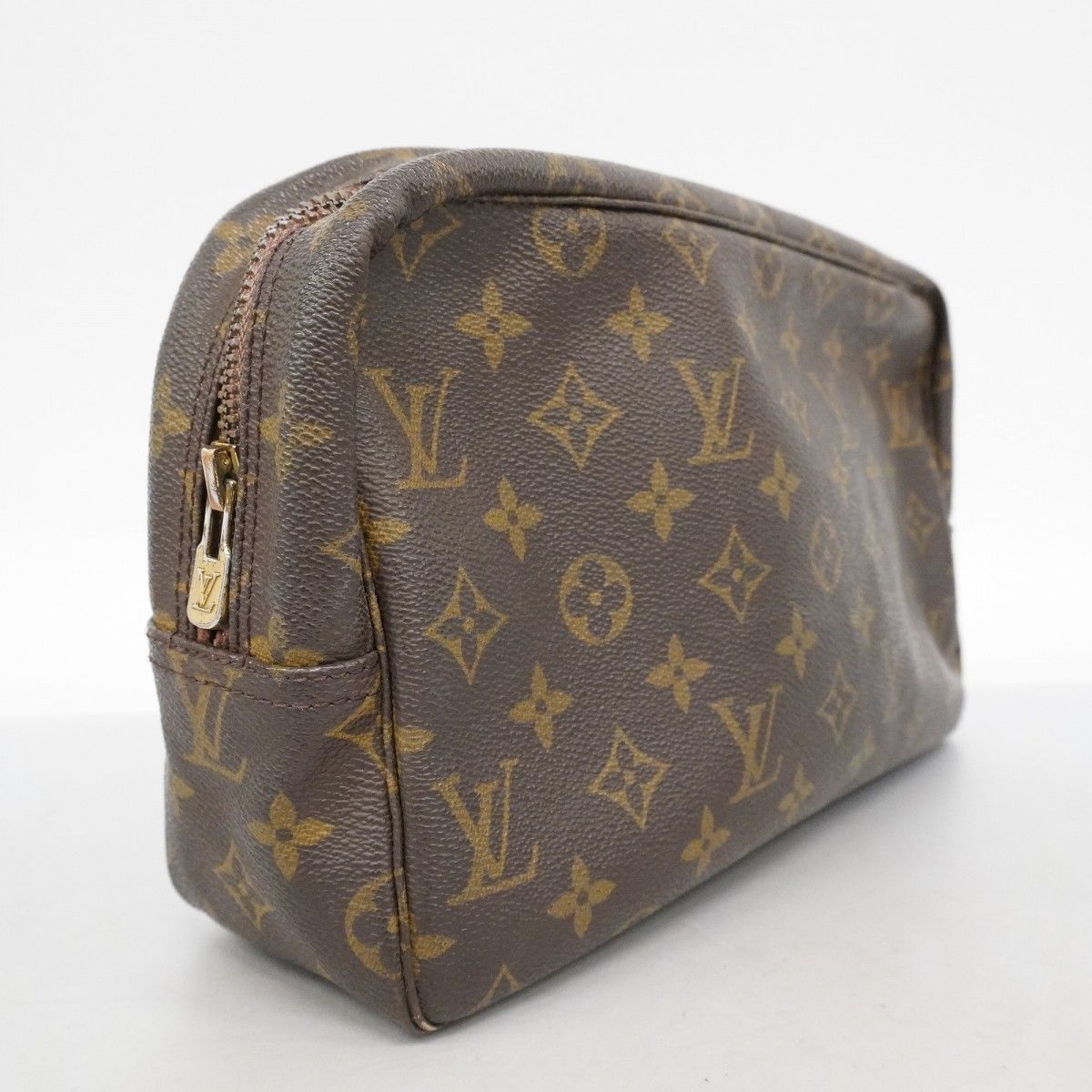 5md4571 ルイヴィトン ポーチ モノグラム トゥルーストワレット28 M47522 ブラウン レディース