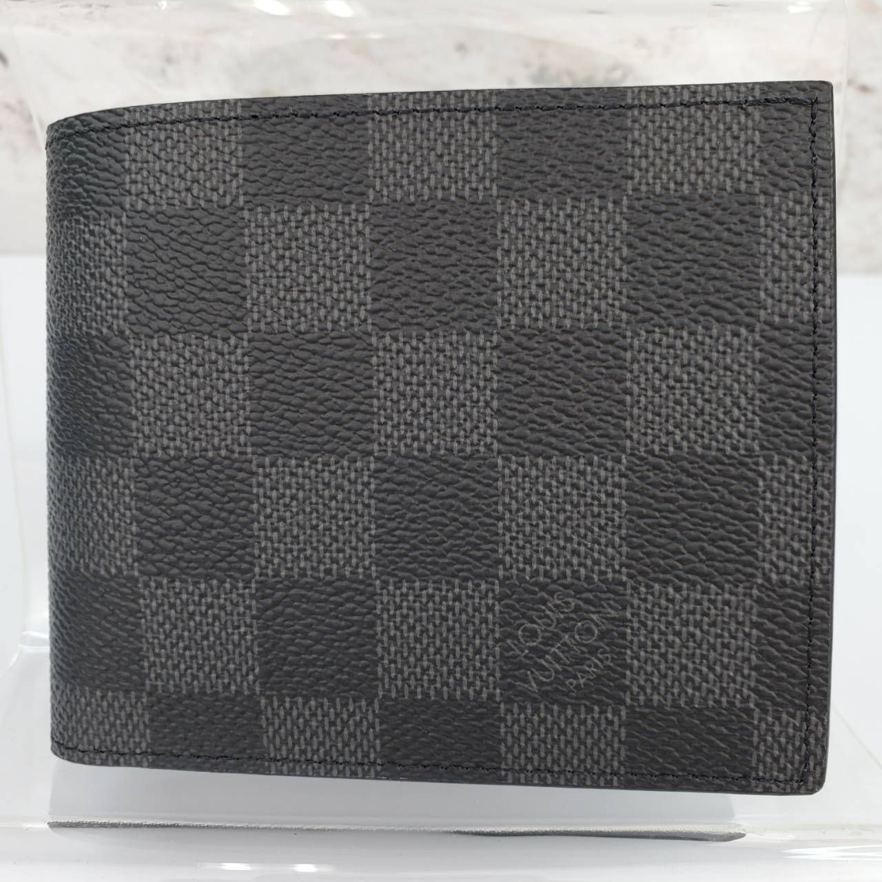 【 未使用品 】 LOUIS VUITTO マルコ N63336 ICチップ NM ダミエ グラフィット 財布