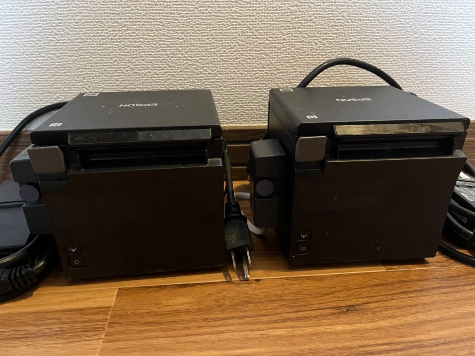 2台】EPSON エプソン レシートプリンター TM-m30 外付けブザー付き