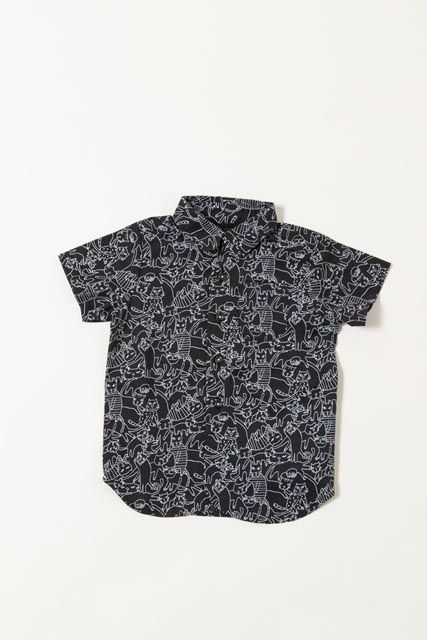 【得価】 【chien-chien】ねこPtシャツ　新品子供服95 キッズ 男の子 女の子 長袖シャツ・ブラウス