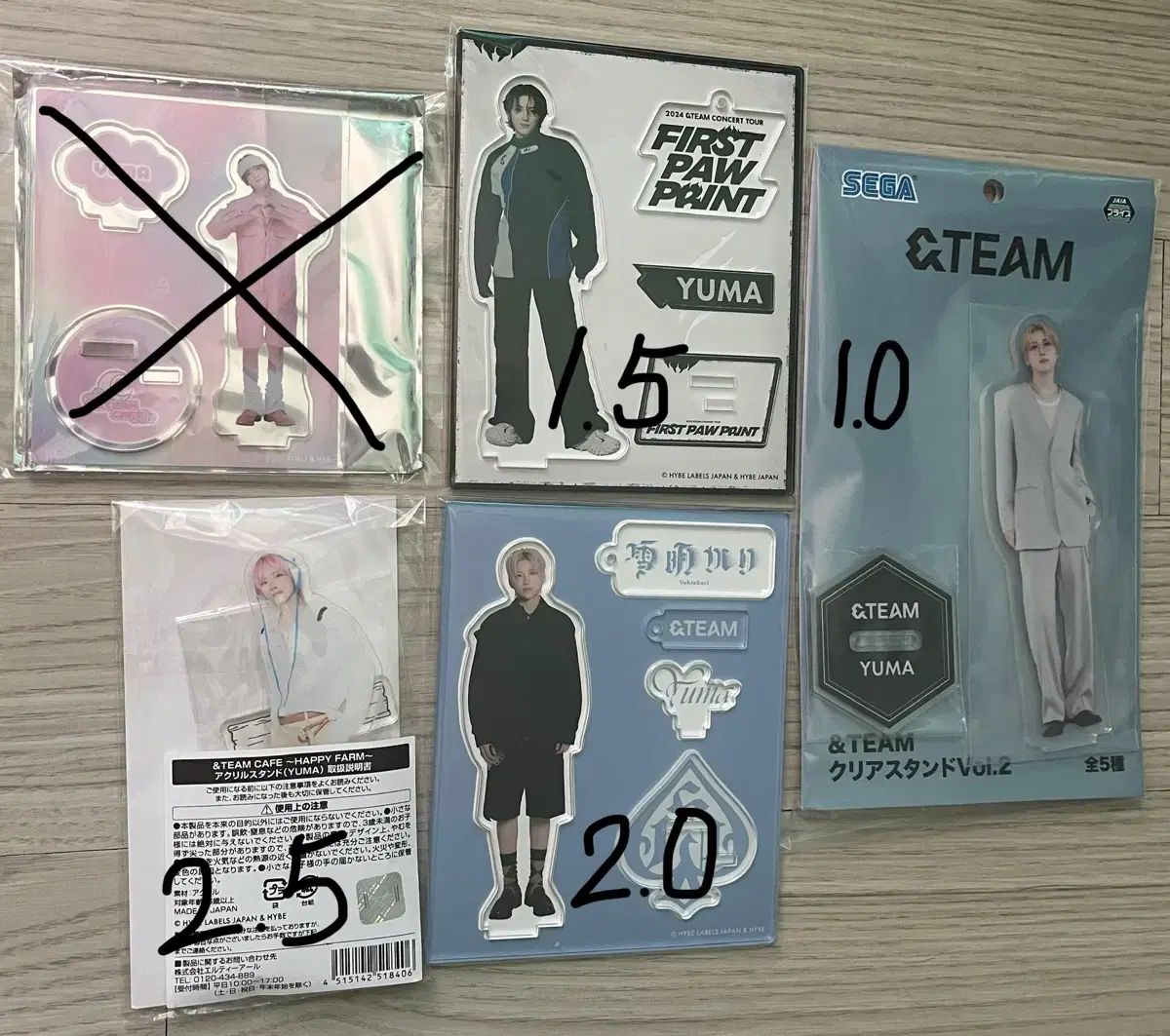 &TEAM(エンティーム) ユウマ(YUMA・中耒田 悠真) アクリル