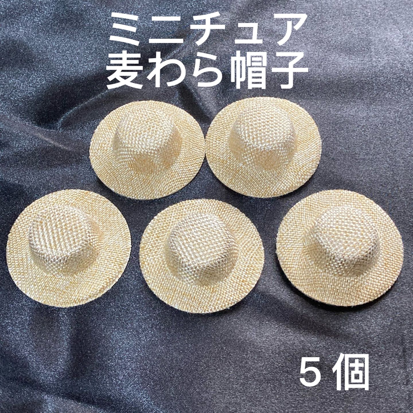 ミニチュアの麦わら帽子 ５個セット - メルカリ