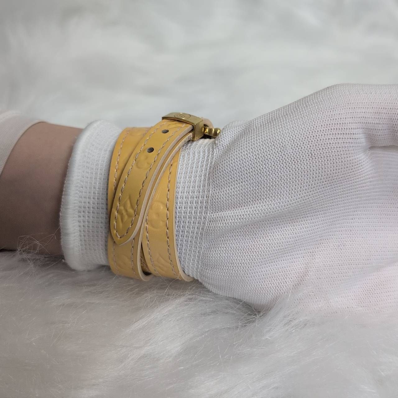 極美品 LOUIS VUITTON ブラスレ トリプルトゥール M91400 ヴェルニ