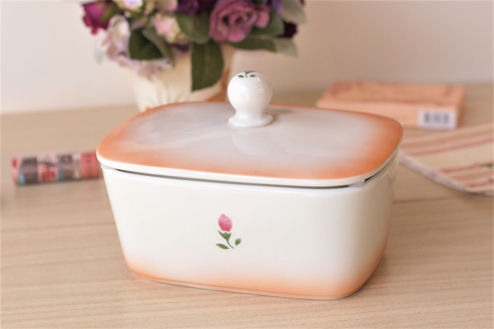 マニー ローズ 陶器 ウェットシートボックス 薔薇 新品 限定モデル ￥3614.60