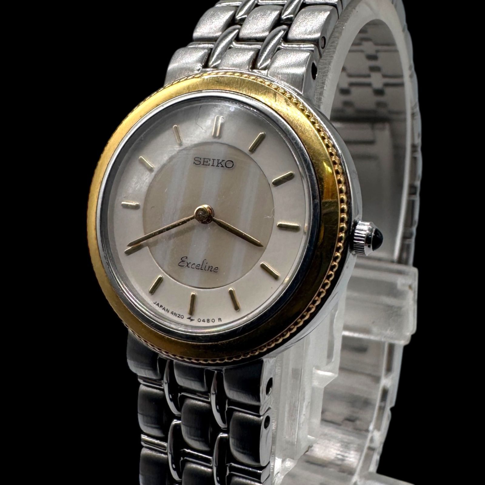 稼働 美品 SEIKO セイコー Exceline エクセリーヌ 18KT 稼働 美品 SEIKO セイコー Exceline エクセリーヌ 18KT