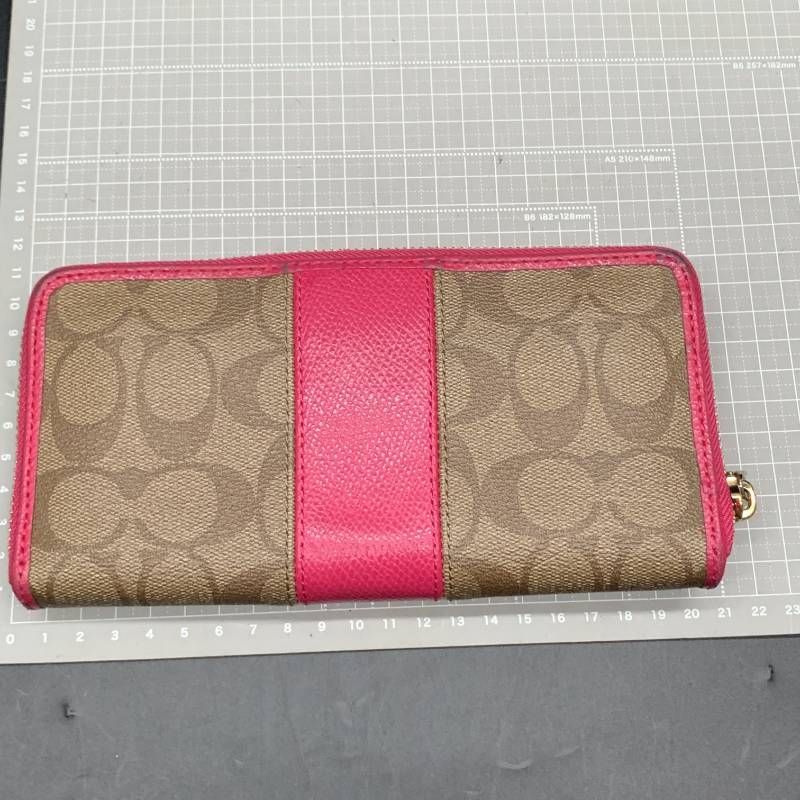 COACHコーチシグネチャー ラウンドファスナー長財布 パウダーピンク 楽天市場】【未使用品】【財布】COACH コーチ シグネチャー ラウンド