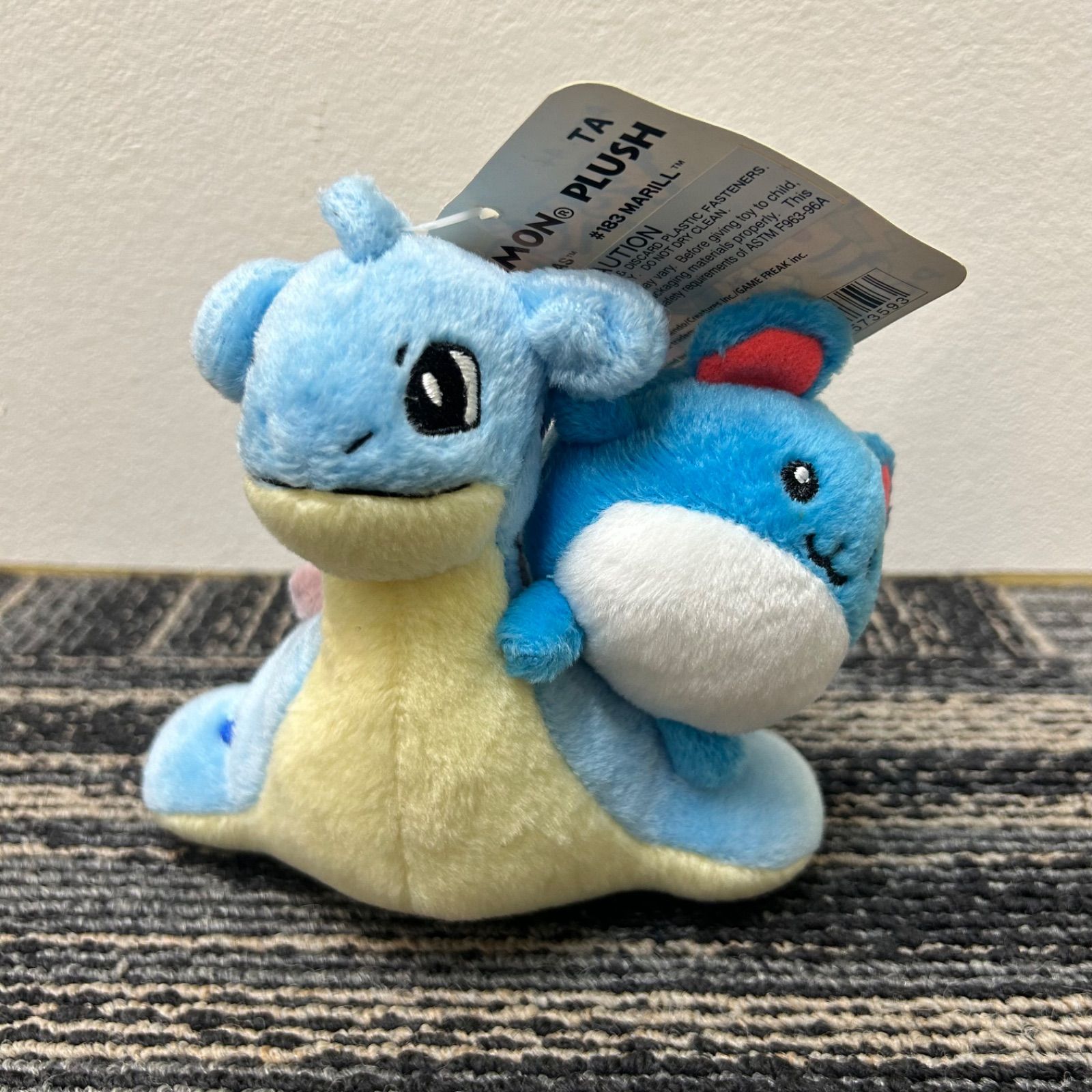 新品未使用】絶版ポケペアぬいぐるみラプラス&マリル未開封タグ付未