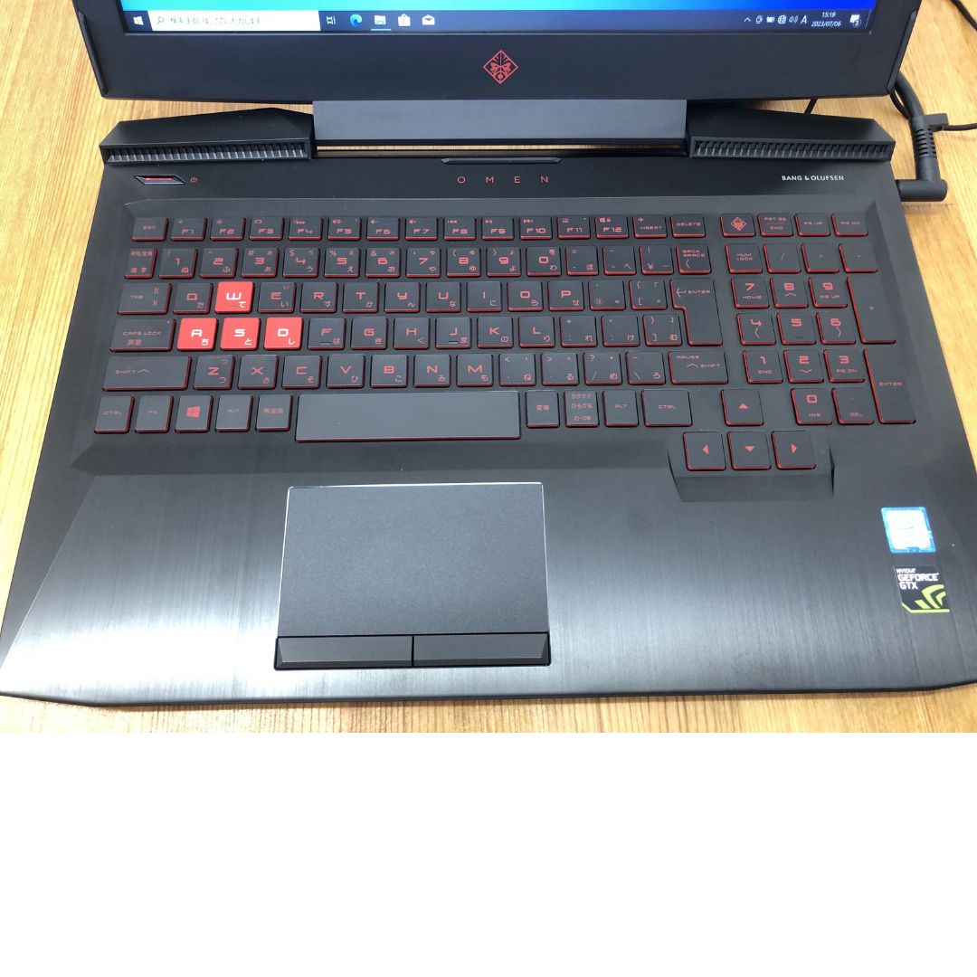 HP ゲーミングノートパソコン 15-ce016TX 第7世代Core i7-7700HQ SSD