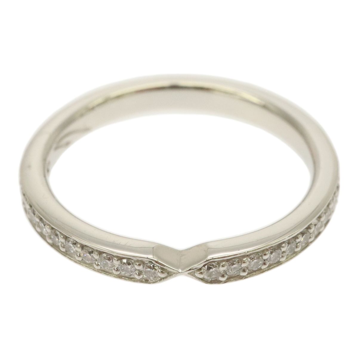 PT950 Pt950 プラチナ ダイヤ0.11ct デザイン リング 指輪 重ね付け  