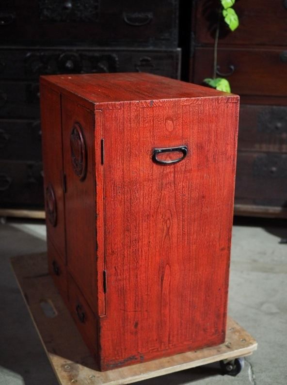 根来塗鎌倉キャビネット 昭和中期 古録展 品番S10822 MARWIL-DEMENAGEMENTS_CH