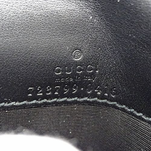 【新品級】GUCCI グッチ GGマトラッセ レザー 2つ折り財布 レザー 黒 GUCCI グッチ 財布 レディース メンズ ブランド 二つ折り財布 GG