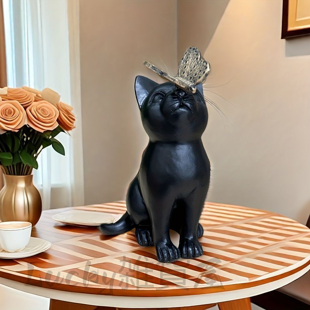 新品、未使用！黒ネコちゃんのヘアゴム