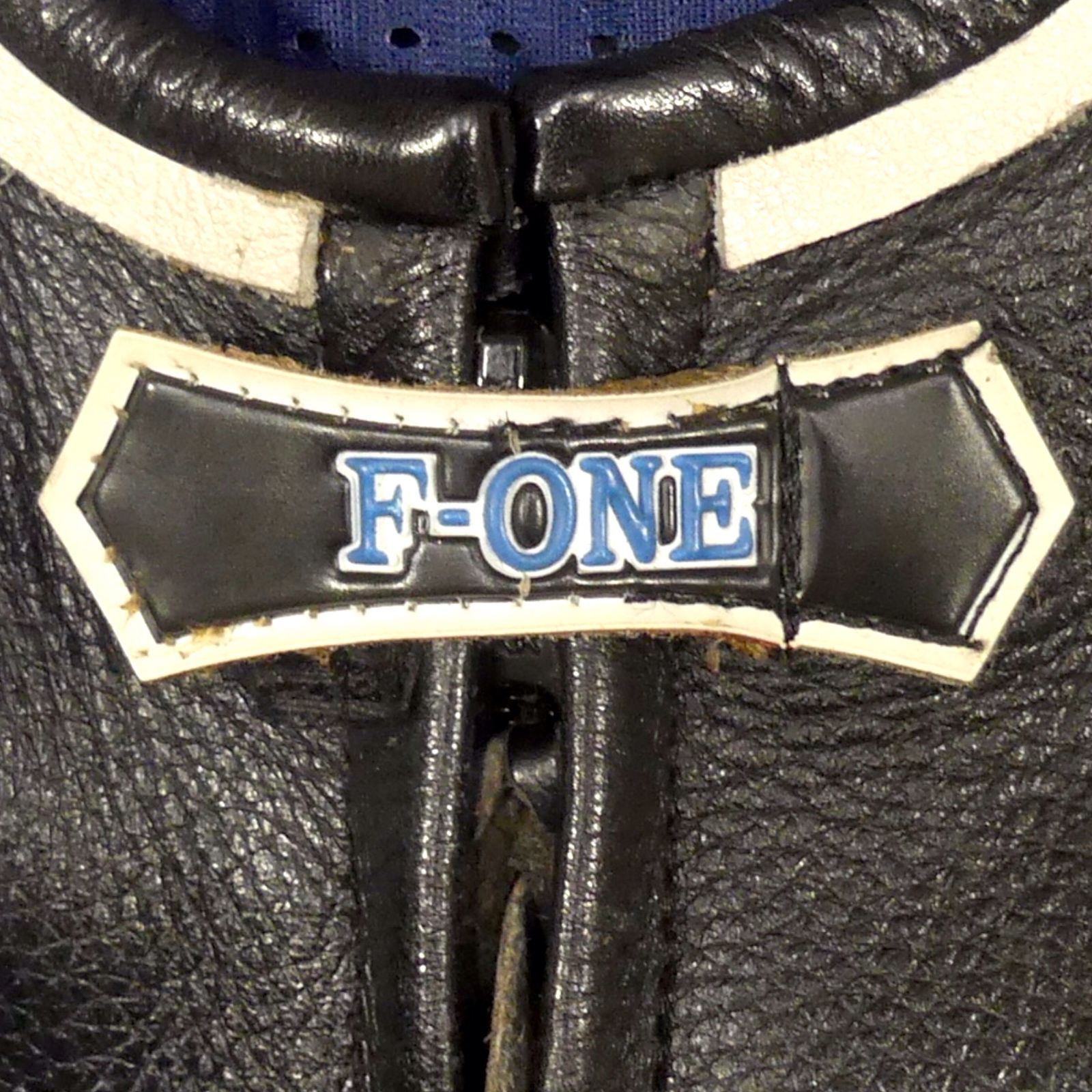 Ｌ　エフワン　F-ONE　黒　レザー　ツナギ　レザースーツ　レーシングスーツ L エフワン F-ONE MFJ 公認 革ツナギ レザースーツ レーシング