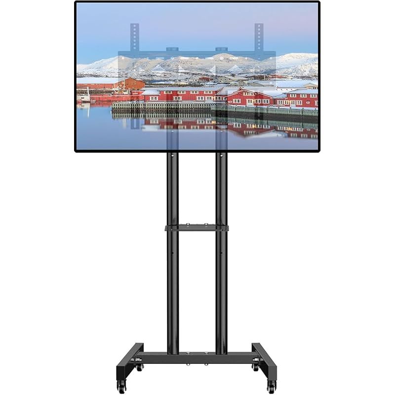 JXMTSPW 移動式 壁寄せテレビスタンド 32-70インチ液晶テレビに対応 スイベル ハイタイプ キャスター付き 高さ調整 VESA最大 600*400mmまで対応 耐荷重50KG 棚板付 1 WWW_OLIVIERBERNSTEIN_COM