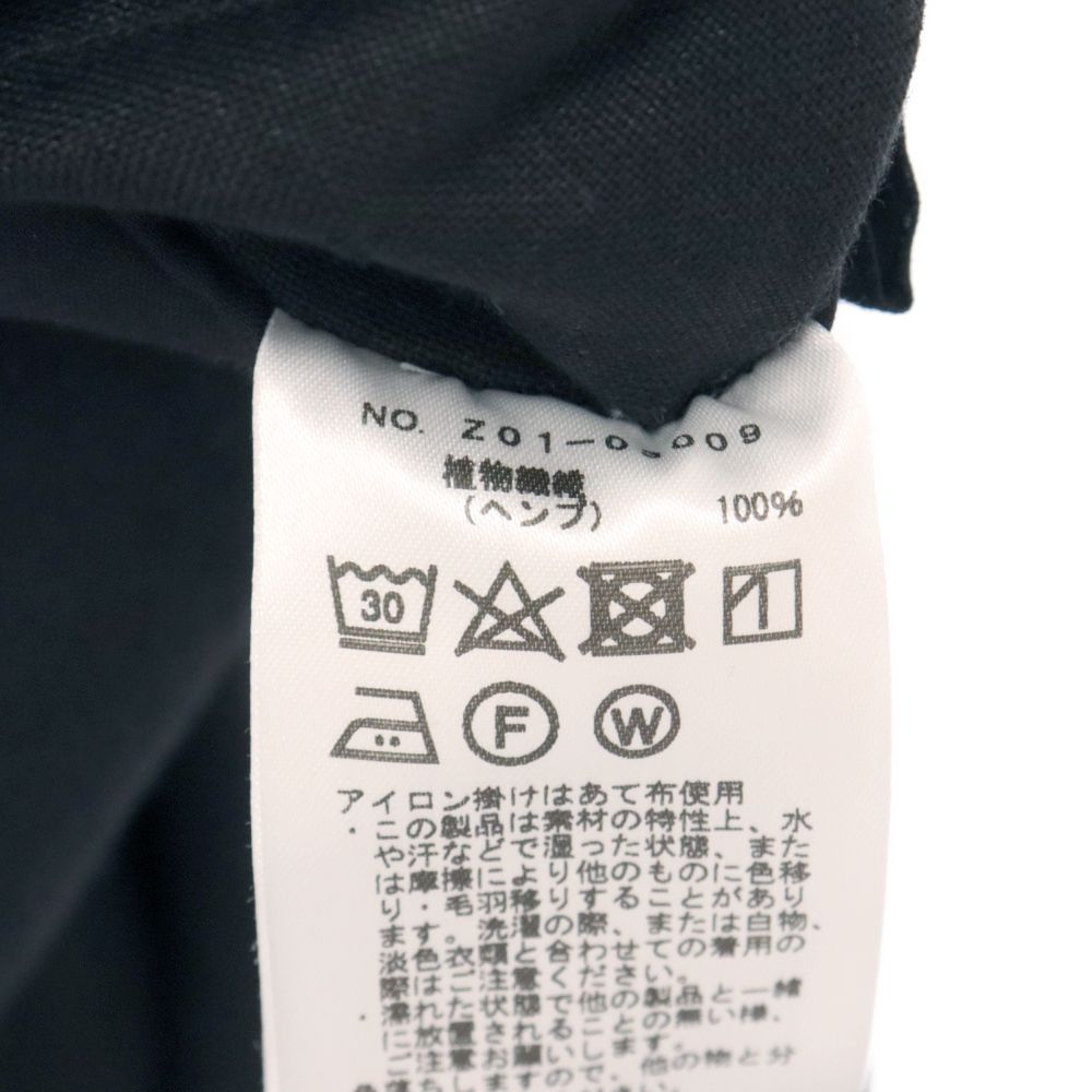 24ss COMOLI タグ付き COMOLI (コモリ) 24SS カナパ ドローストリングパンツ ヘンプ