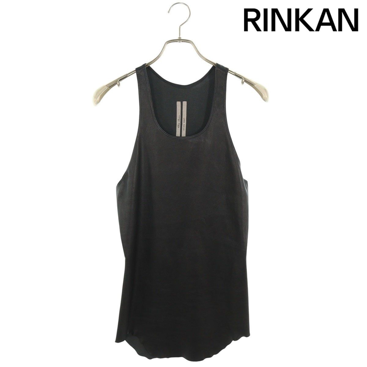 リックオウエンス 24SS RU01D3191-LS レザータンクトップ メンズ