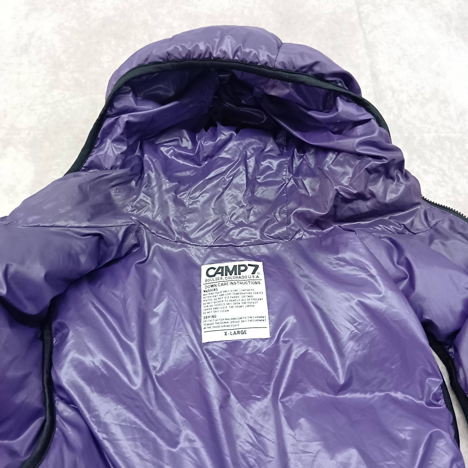 CAMP7 キャンプセブン ダウンベスト パープル サイズXL5 - メルカリ
