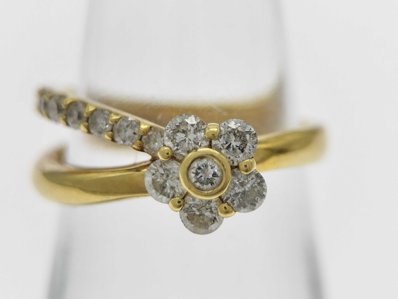 18金リング D0.50ct K18 3.0g リング(貴金属) 宝石 ダイヤモンド 