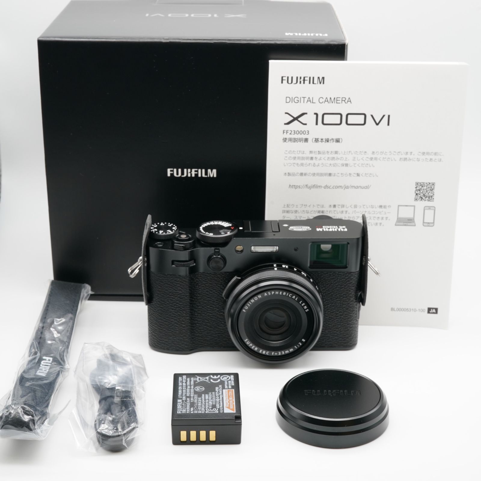 ほぼ新品 FUJIFILM フジフイルム X100VI ブラック シャッター