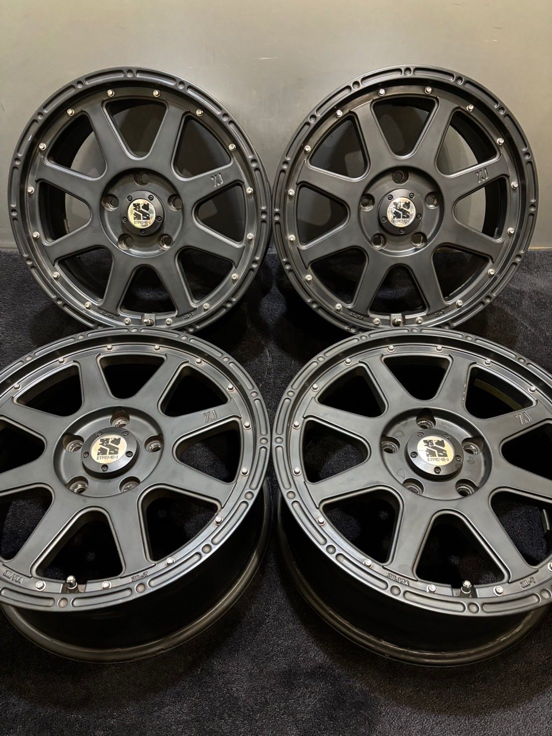 XTREME-J CMLJ 17インチ 7.5J 40 127 5H アルミホイール 4本 JEEP ラングラー マットブラック 1-I1000