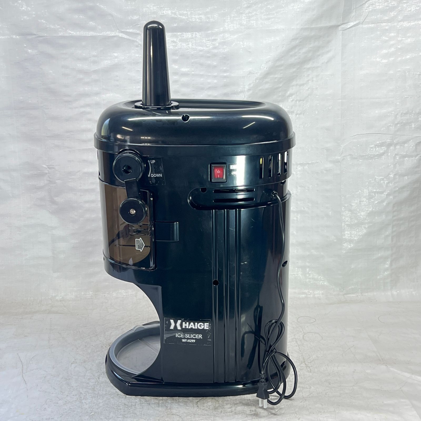 【新品・未開封】かき氷機 電動 業務用 ふわふわ 受け口高 240mm かき氷機WF-A299 電動式 ふわふわ かき氷機 受け口高 240mm 業務用／家庭用 WF