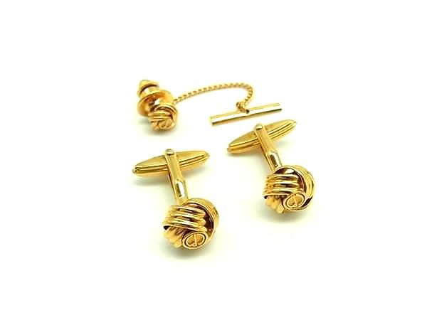 ［中古］dunhill ダンヒル カフス ブランド小物 スーツ小物 アクセサリー ゴールド コイン ロゴ シンプル 美品 スーツ 紳士 ブランド かっこいい サラリーマン 営業マン メンズ