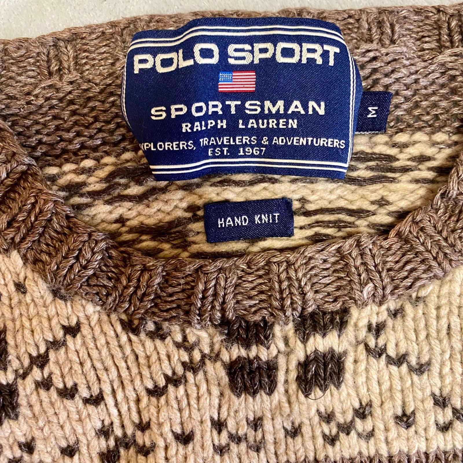 ラルフローレン フェアアイルセーター M 総柄 RRL POLO RALPH LAUREN 