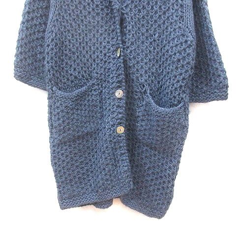 Hands of creation◆カーディガン(厚手)/FREE/アルパカ/BLK/無地/1240723 Alpaca Mohair Cardigan(38(MEN) Black/ブラック): BONCOURA
