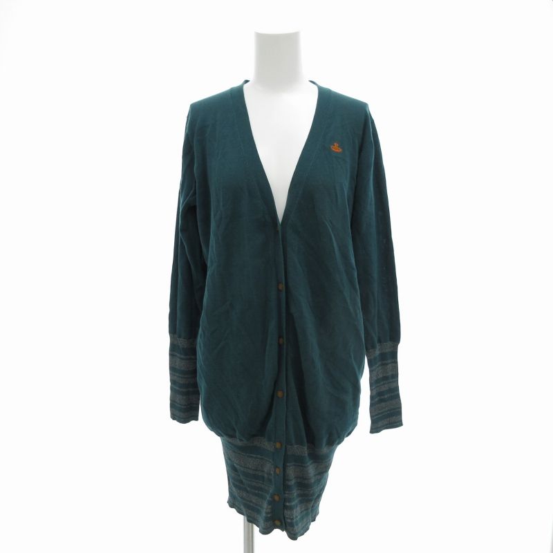 ヴィヴィアンウエストウッド ロングカーディガン オーブ刺繍 イタリア  