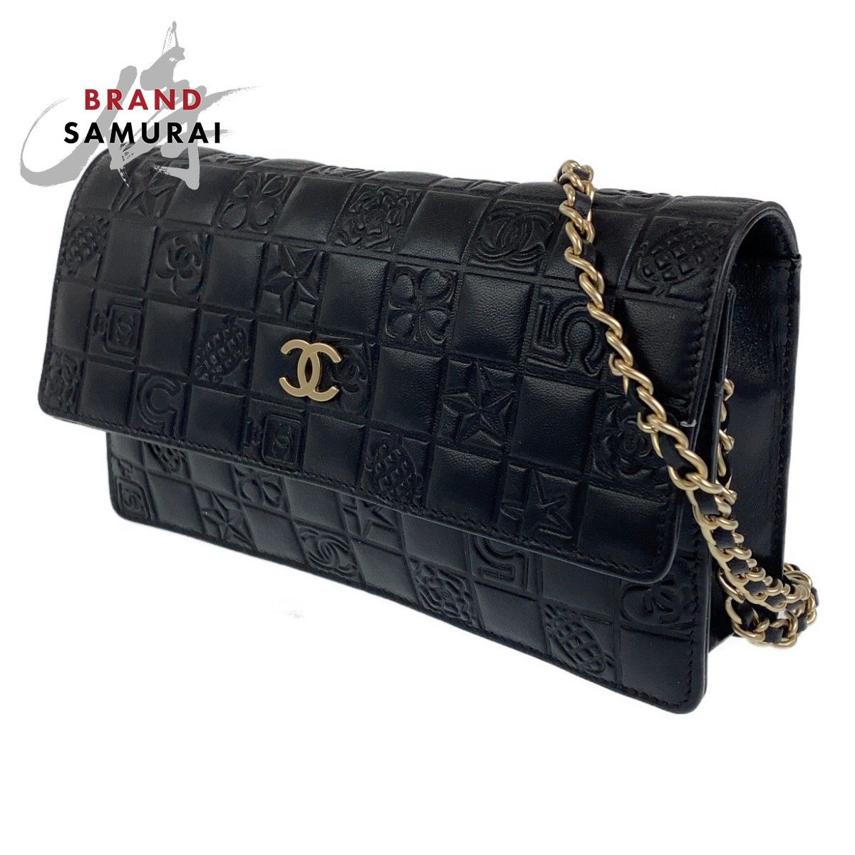 美品 CHANEL シャネル アイコン シンボルチャーム ココマーク ブラック 