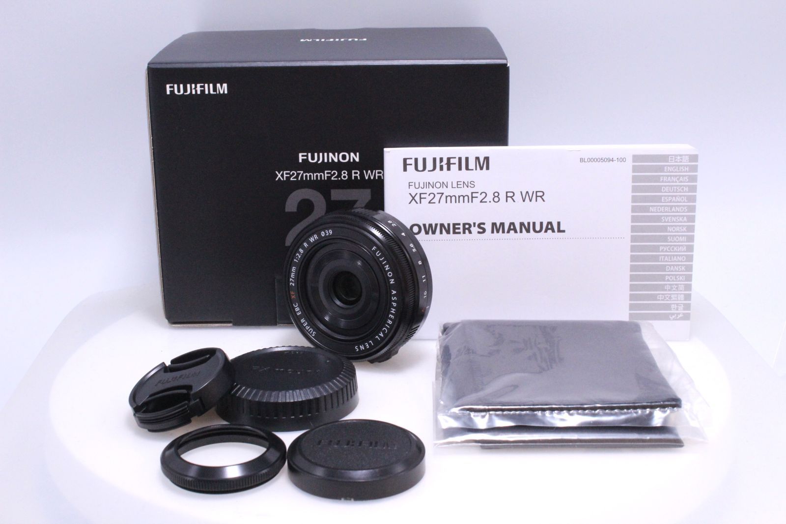 美品】富士フイルム XF27mm F2.8 R WR フィルター付 フジノンレンズ