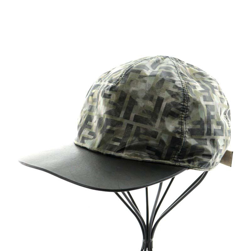 フェンディ FENDI ロゴ 取りつかれ FXQ768 ベースボール 帽子 キャップ  