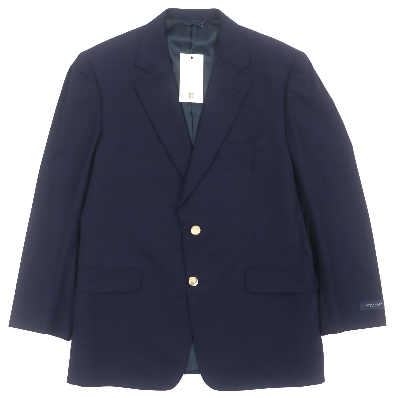 【美品】Burberry's バーバリー ウールジャケット 濃紺 Mサイズ相当 M0907-8-F ☆早い者勝ち☆ BURBERRY バーバリー 三陽商会