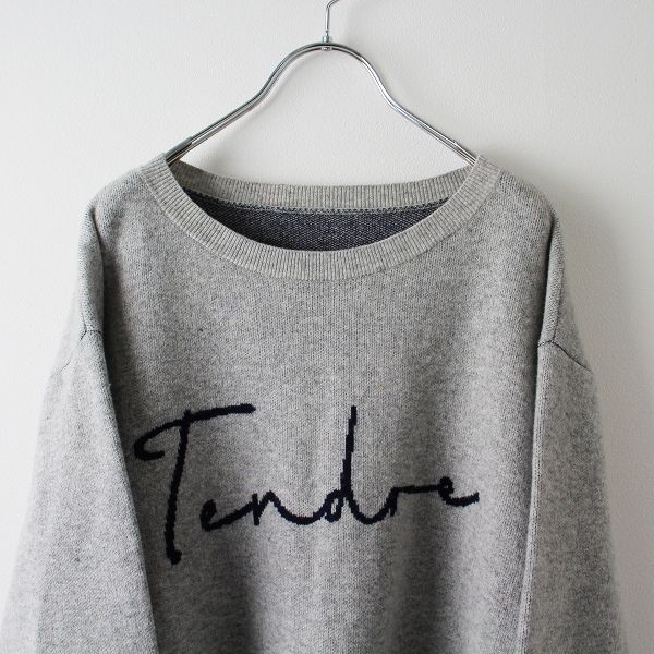 2021AW Plage プラージュ les Tendre A-LINE LOGO ニット/グレー