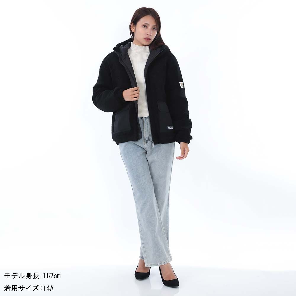 MOSCHINO KIDS モスキーノキッズ HUA008 LIA00 60100 ボアジャケット 大人もOK