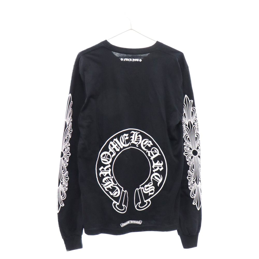 CHROME HEARTS (クロムハーツ) FLORAL CROSS L/S TEE 袖フローラル