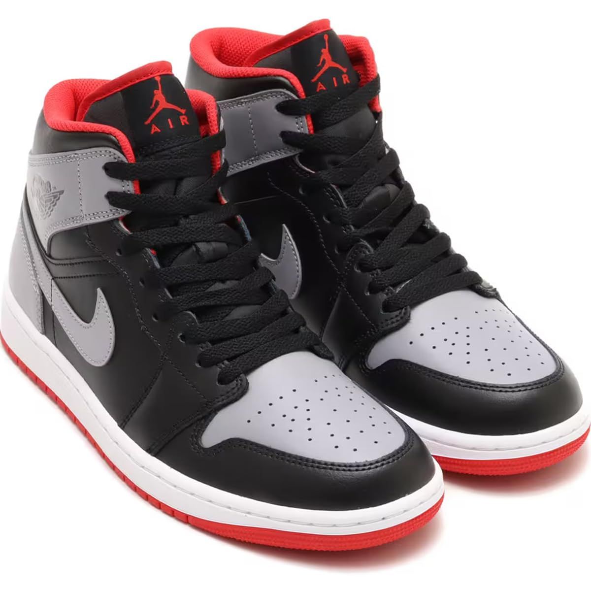 ナイキ エア ジョーダン 1 MID AIR JORDAN 1 MID ブラック|ファイヤーレッド|ホワイト|セメントグレー DQ8426-006 日本 28.5c ブラック|ファイヤーレッド|ホワイト|セメントグレー 28.5 cm