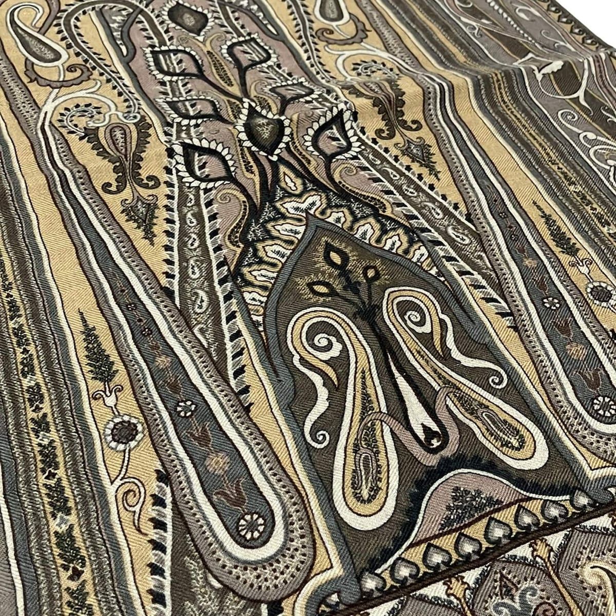 ETRO(エトロ) ストール(ショール) - グレーベージュ×ベージュ×マルチ  