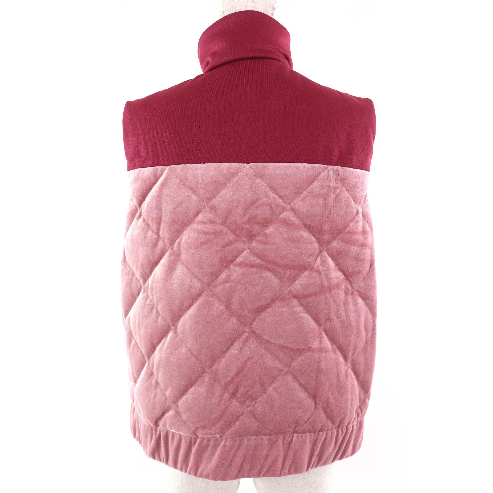 ＊正規極美品＊MONCLER GHANA ベスト ピンク ML W'sサイズ2 MONCLER 2024/25秋冬新作レディース ロゴ付きダウンベスト GHANY