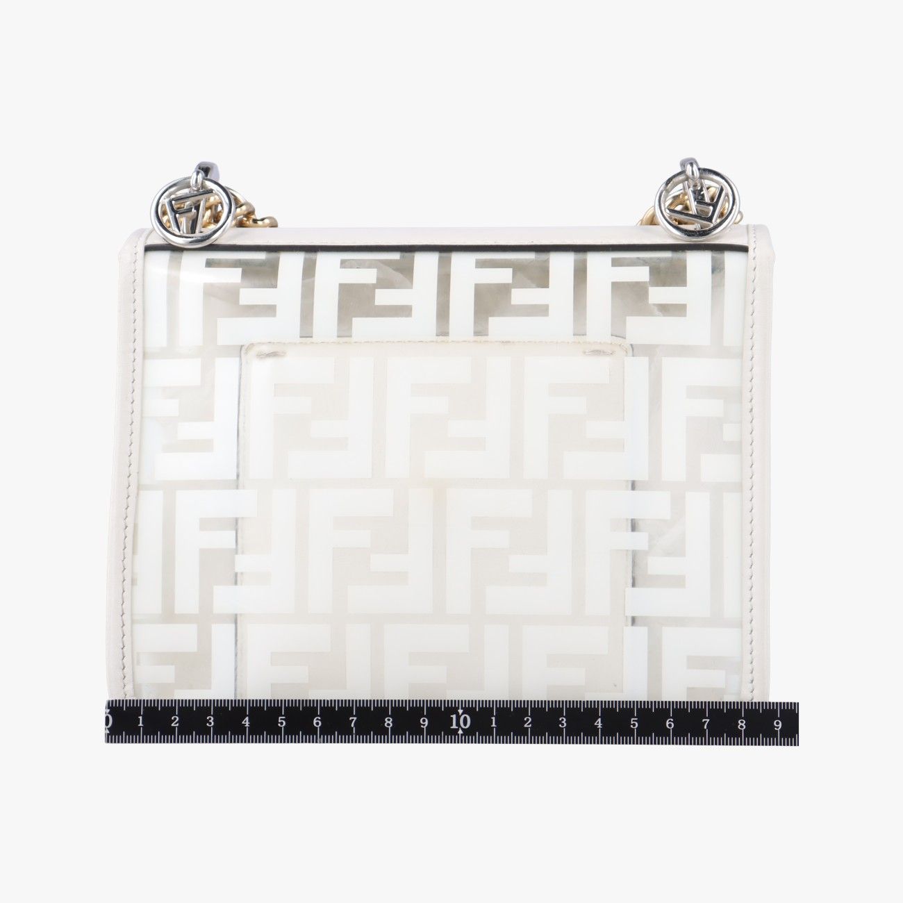 フェンディFendiキャナイエフホワイトPVCコーティングキャンバス8BT2868BT286.A7T5.198.10429