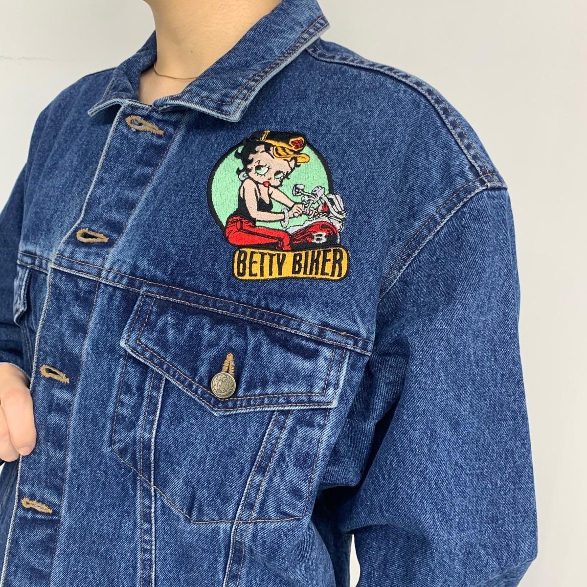 Betty Boop ベティちゃん デニムジャケット ライダース 【公式通販】