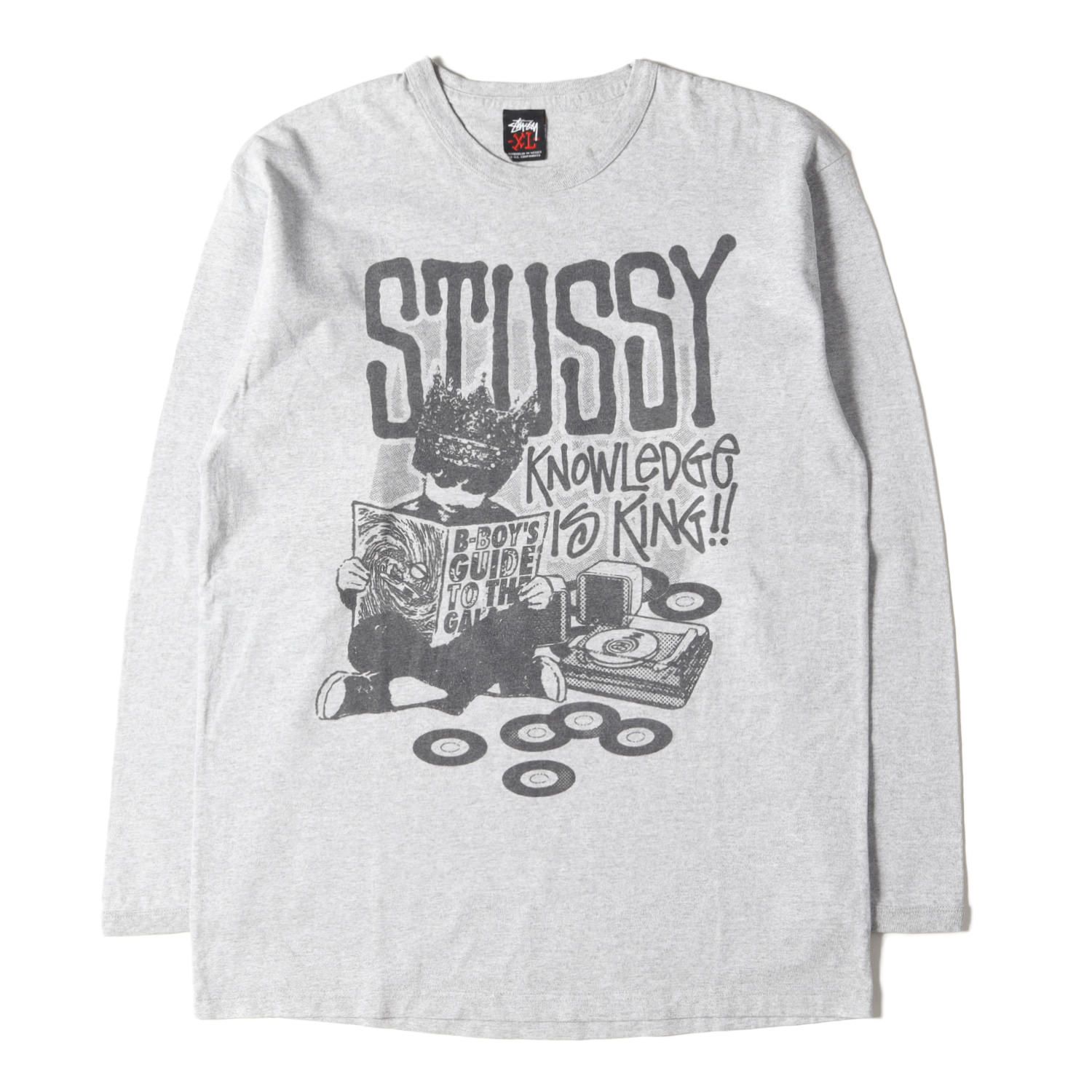 STUSSY ステューシー Tシャツ サイズ:XL KNOWLEDGE IS KING 