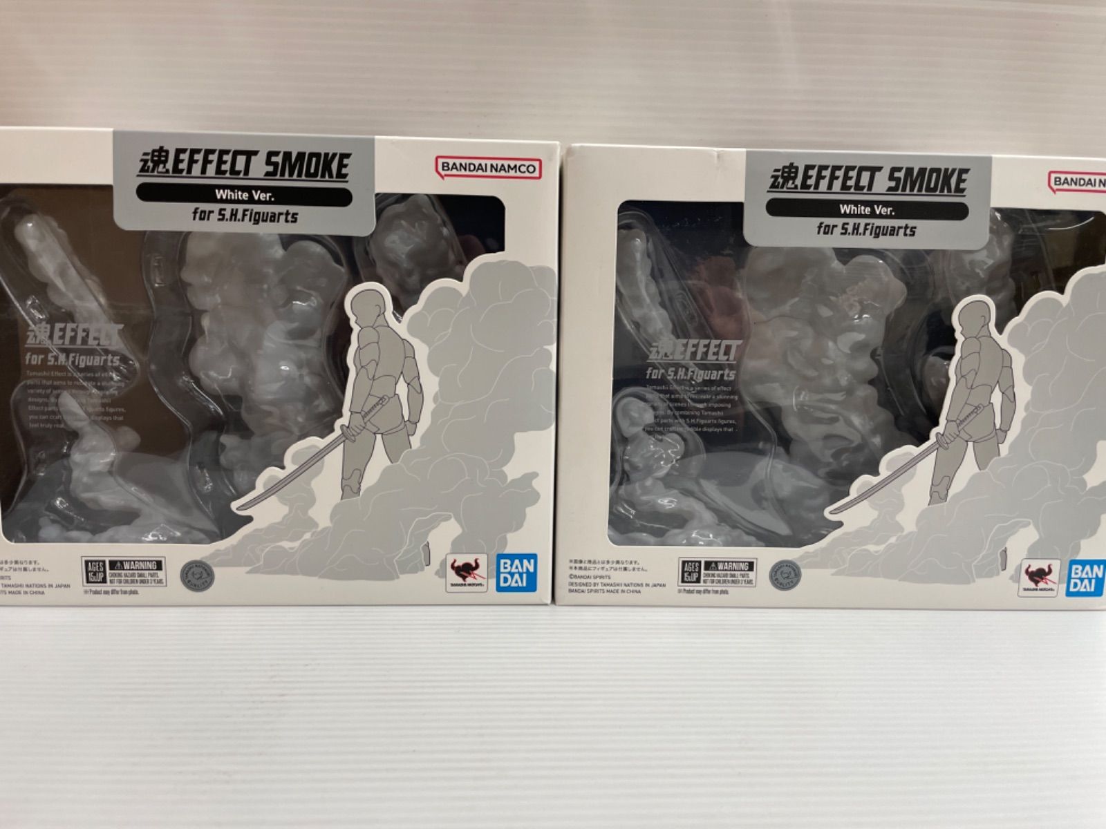 ※リペイント品※ 魂EFFECT SMOKE 煙 ホワイトVer. 2点セット 魂EFFECTシリーズ SMOKE White Ver. for S.H.Figuarts | 魂ウェブ