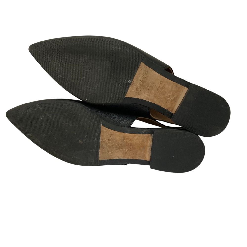 美品 JOSEPH ジョセフ レザー ポインテッドトゥ バックスリング