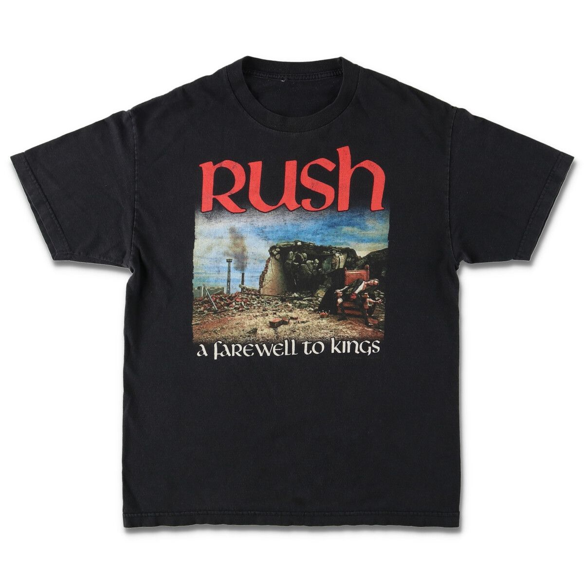 90年代 RUSH ラッシュ a fare well to kings バンドTシャツ バンT メンズL ヴィンテージ /evb002313