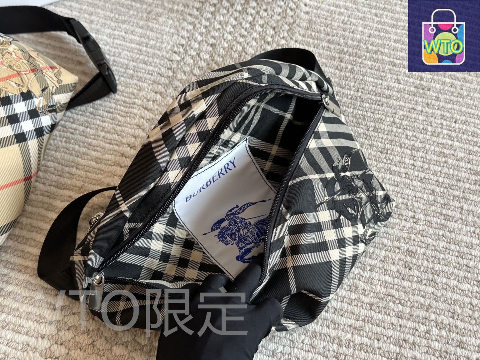 BURBERRY ウエストバッグ 今日特価】Burberry バーバリー ウエストバッグ 男女兼用で